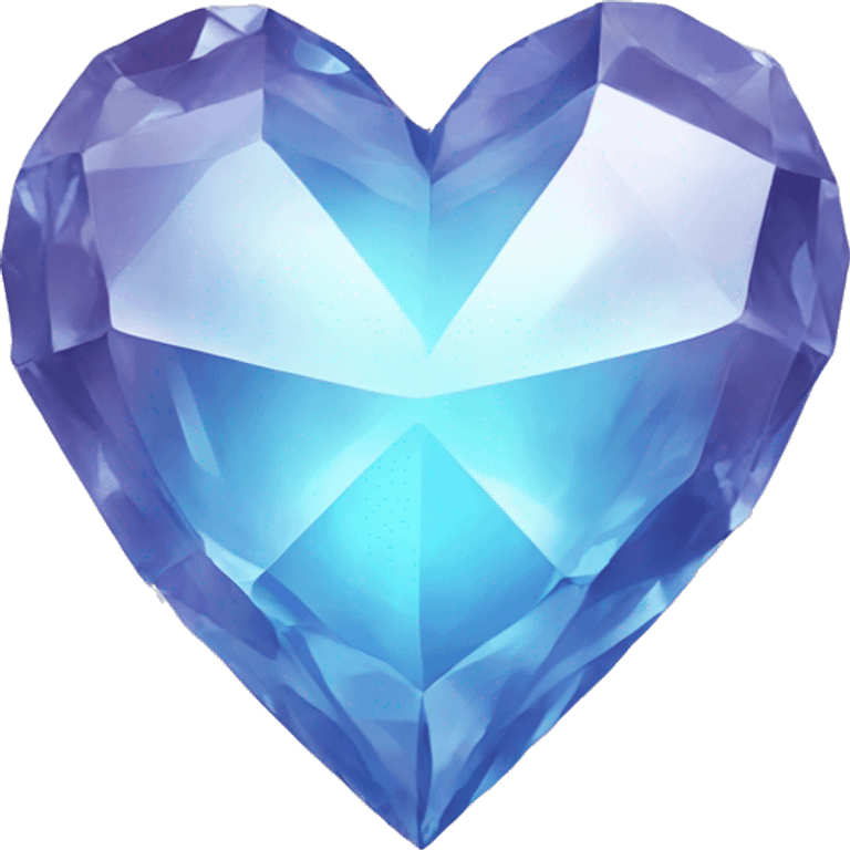 Crystal heart emoji