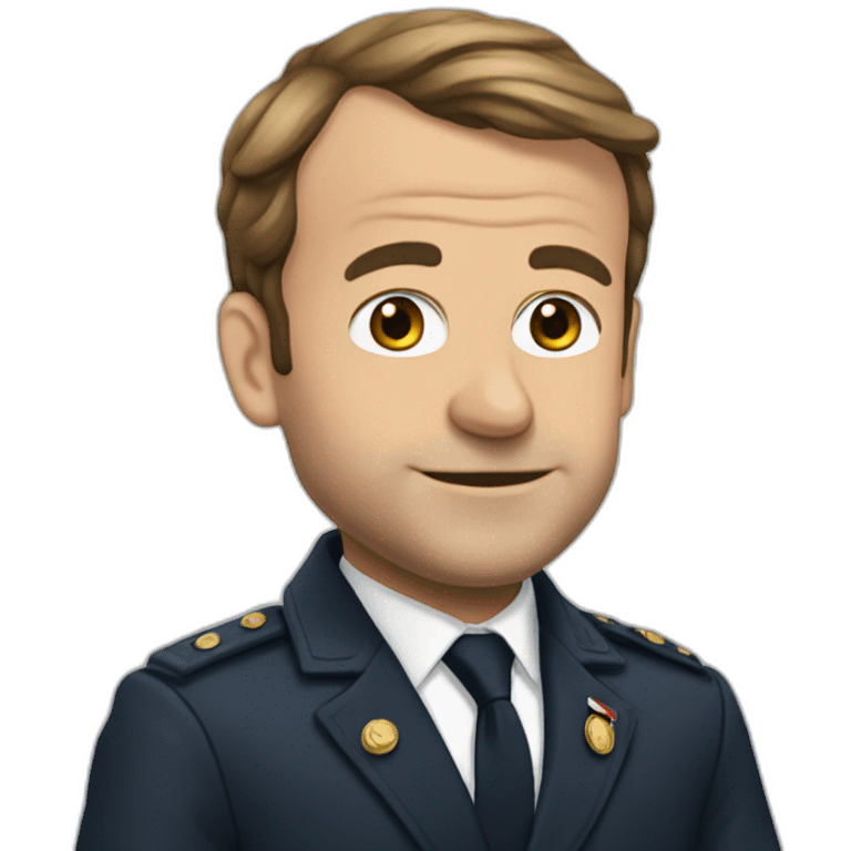 Macron pauvre emoji