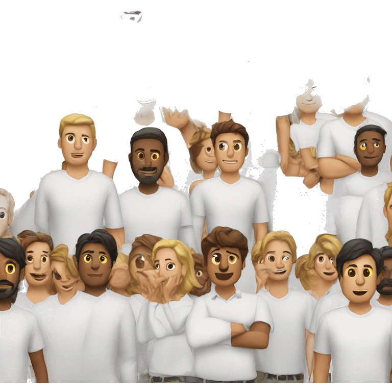 The man with white shirts emoji