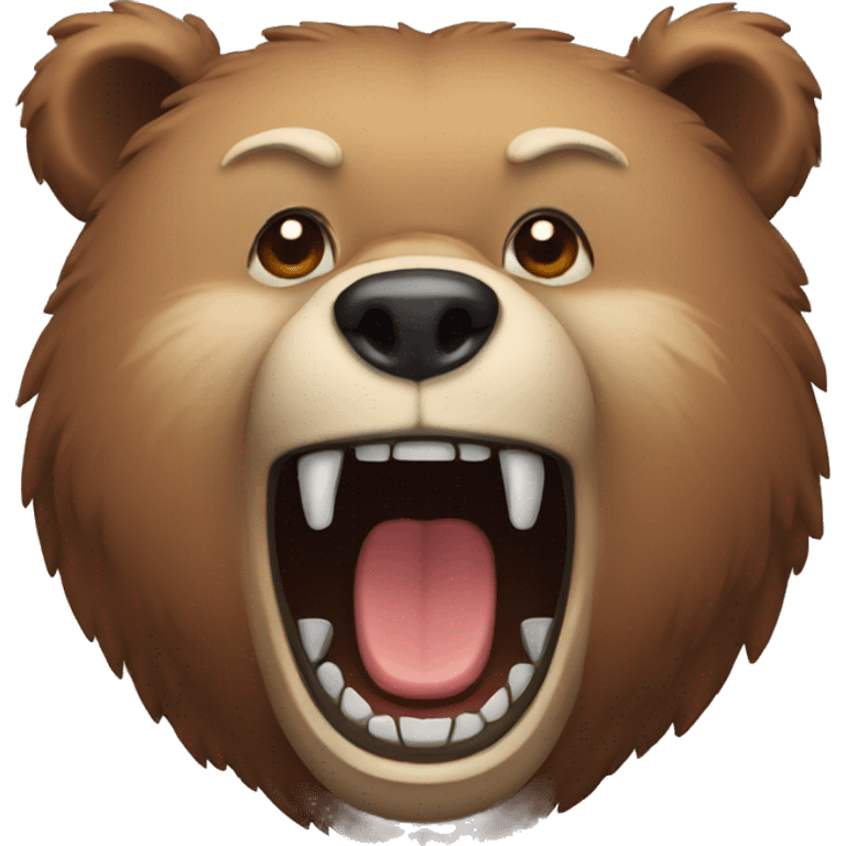 bear with sharp teeth  emoji