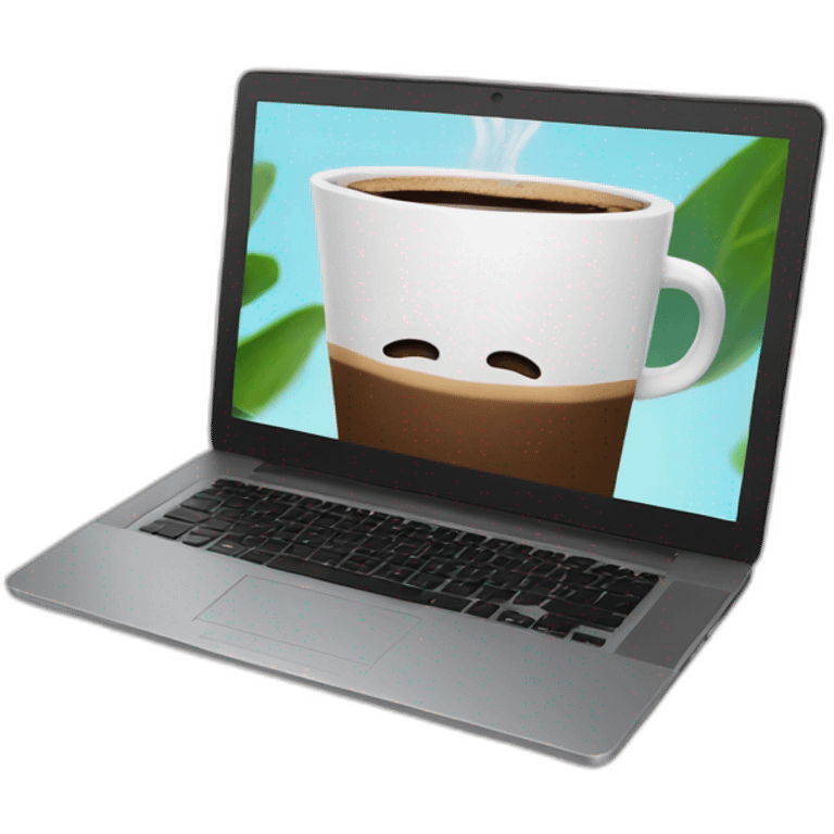 coffee laptop emoji