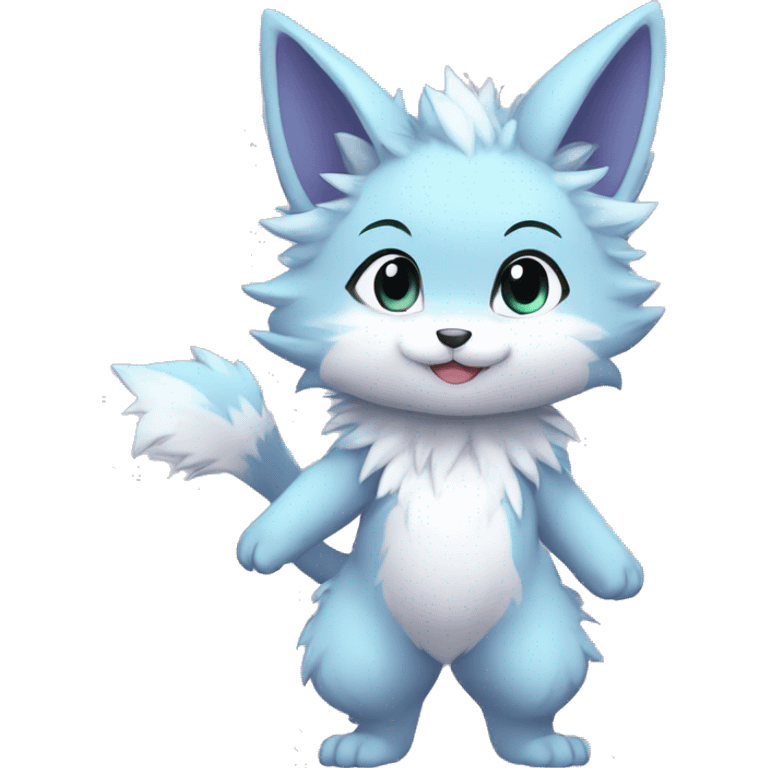 Anthro-Pastel-Fur-Sona-Chibi-Shiny-Fakémon full body emoji