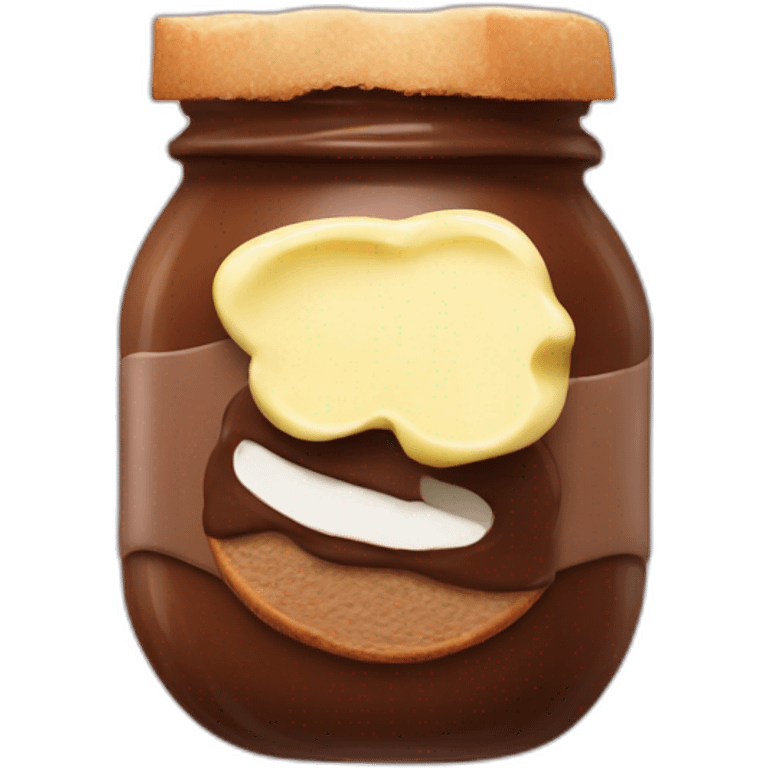 Nutella Brot mit butter emoji