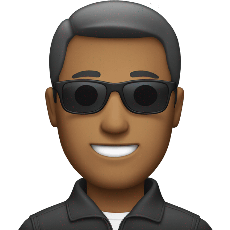 male driver in sunglasses emoji