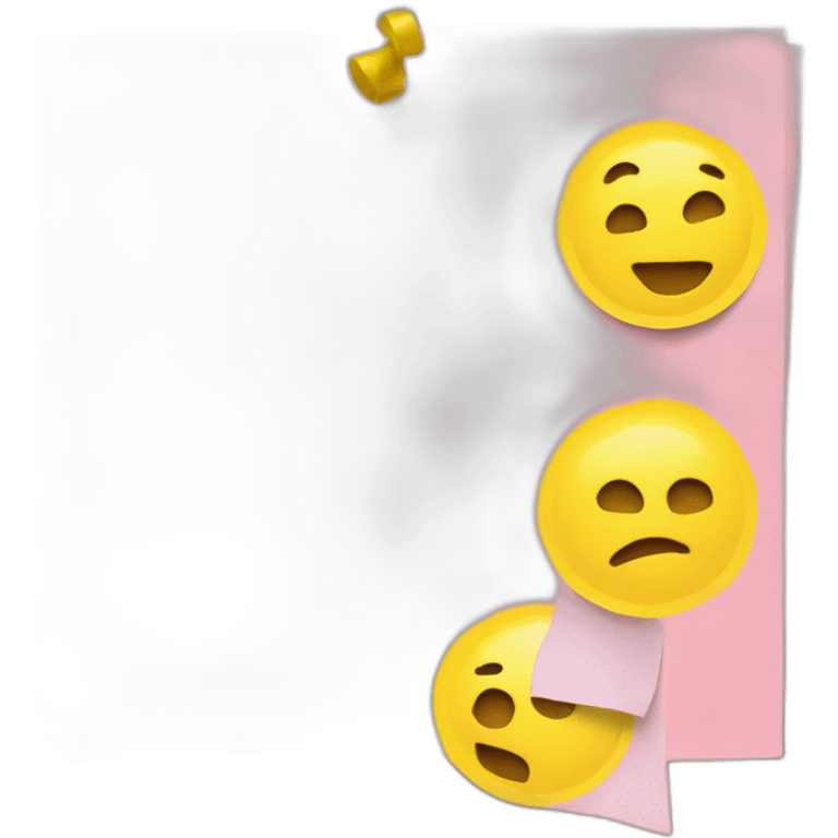 sticky notes in a board emoji