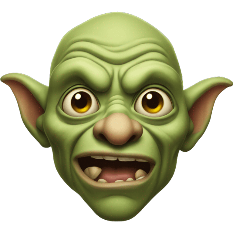 Ugly goblin with big nose emoji