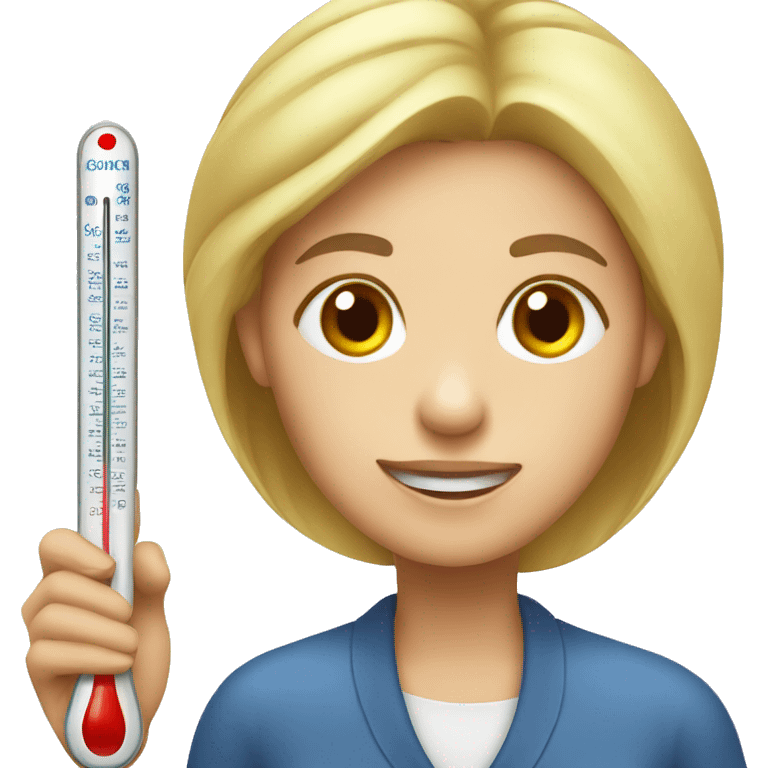 woman with Thermometer  emoji