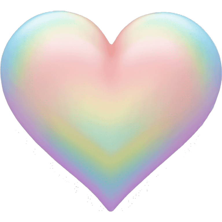 Pastel rainbow heart emoji