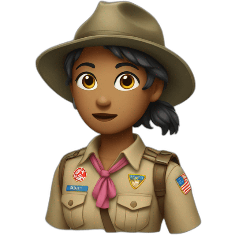 Scout fille emoji