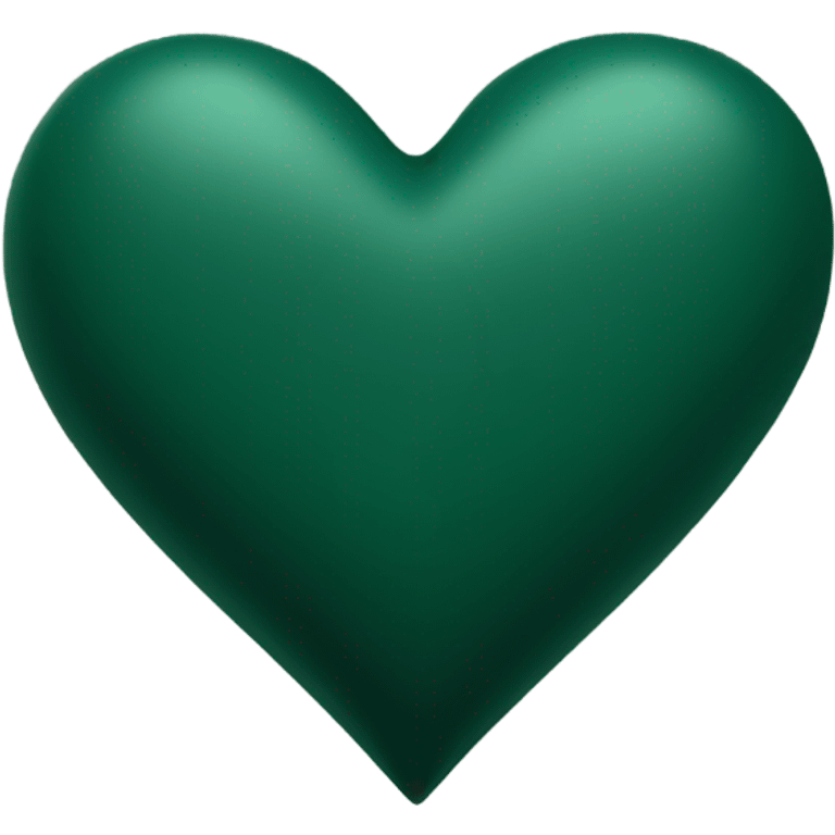 dark green matte heart emoji