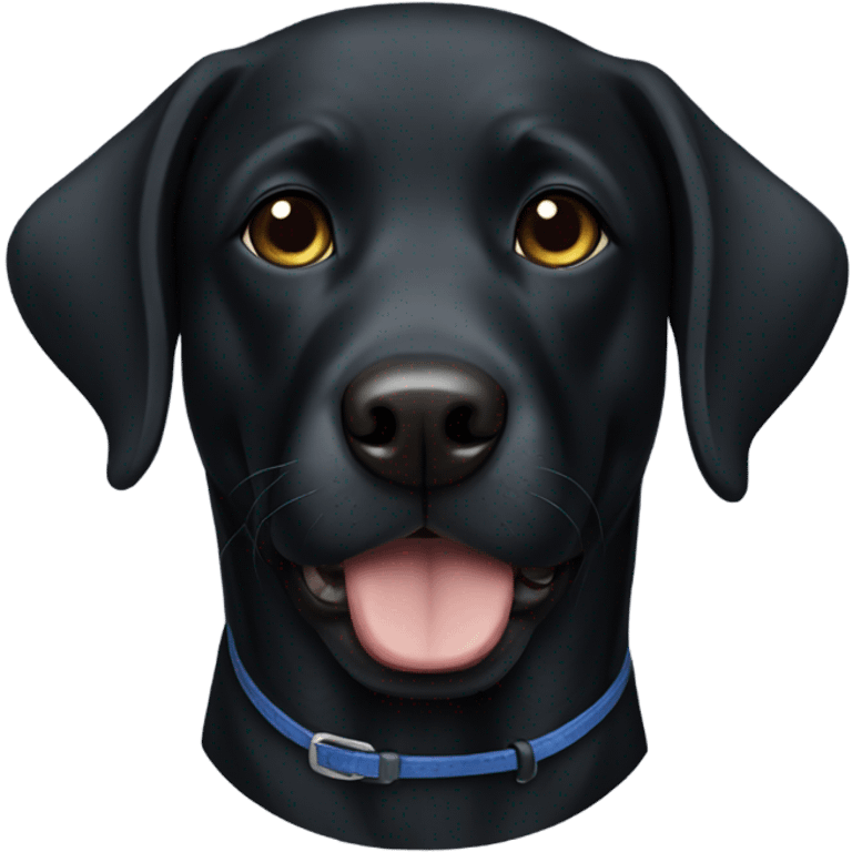 Black lab  emoji