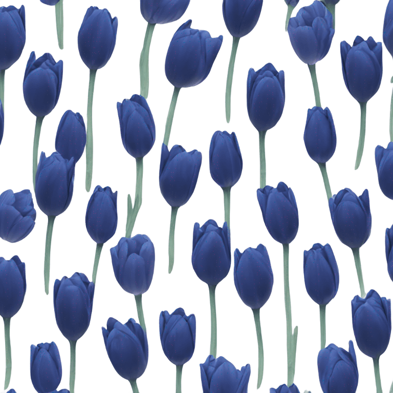 dark blue tulip emoji