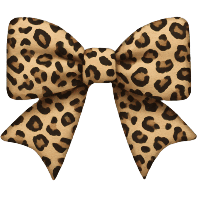 leopard print bow  emoji