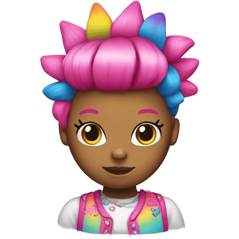 Hello kitty wearing and Mohawk  emoji