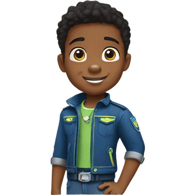  young black boy paw patrol emoji