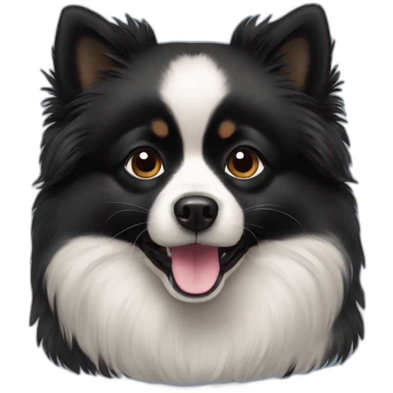 Black Pomeranian emoji