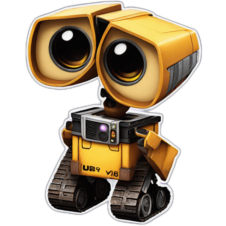 Wall-e Disney with just upper body emoji