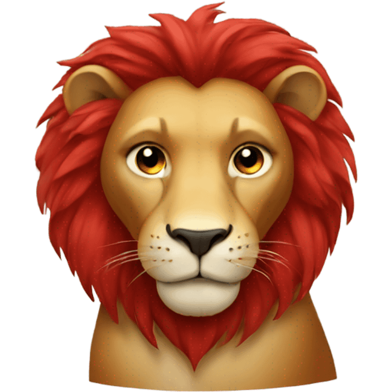 Lion with red mane emoji