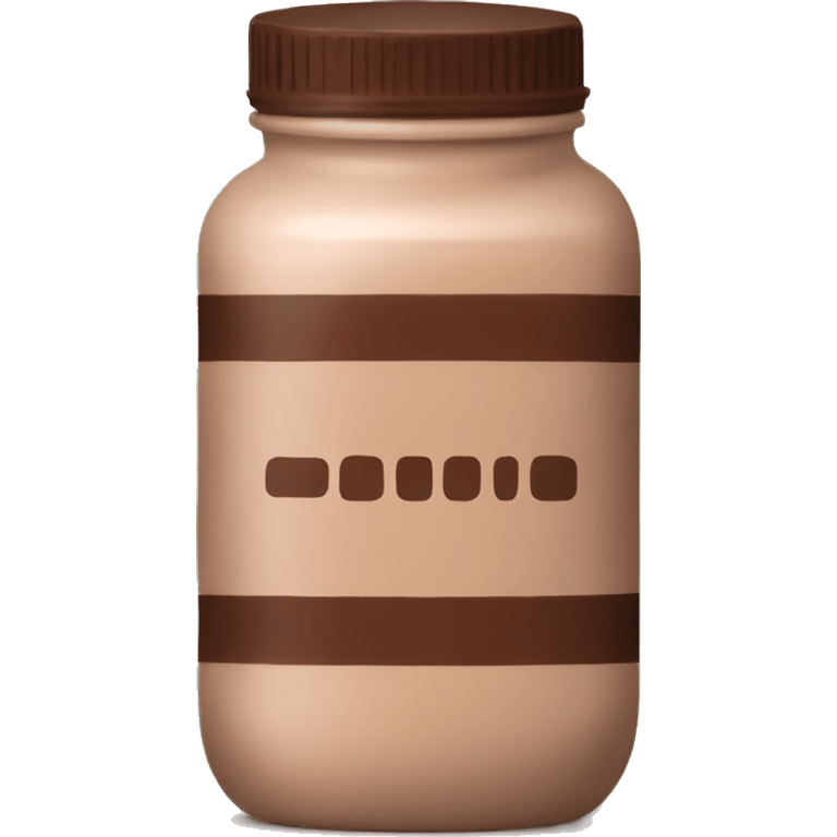 Protein powder chocolate flavor emoji