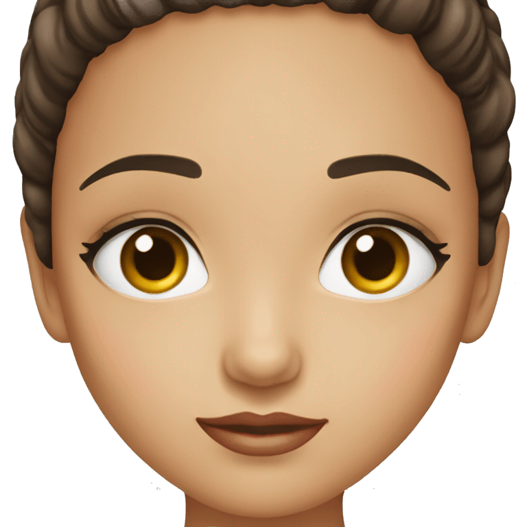 Niña ojos café  emoji