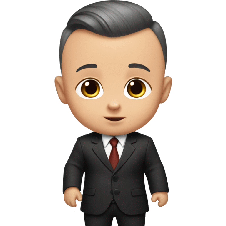 the boss baby coat suit with less hair emoji