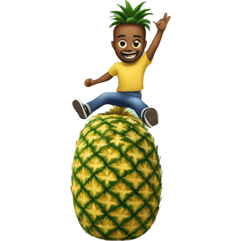 Jumping on a pineapple  emoji