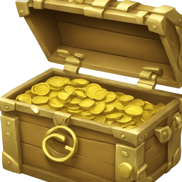 treasure with coins emoji