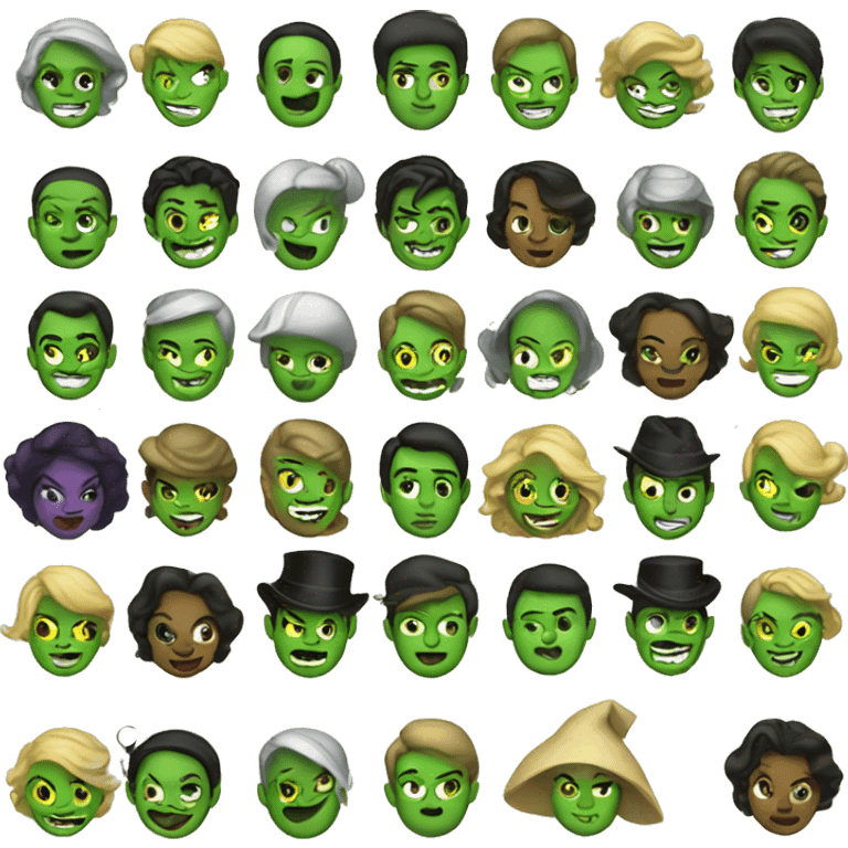 The musical Wicked emojis emoji