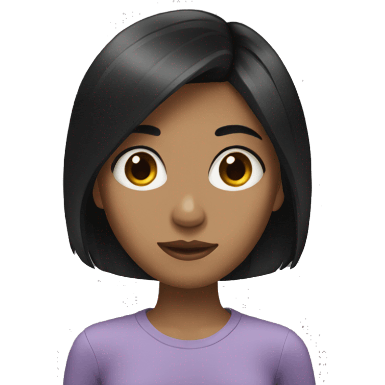 girl with black hair  emoji