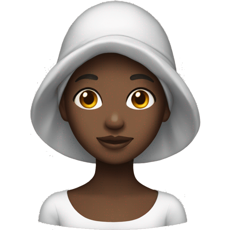 Black girl with bonnet emoji