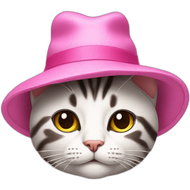 cat in a pink hat emoji