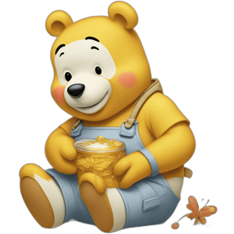 Winnie-xi-pooh with miel emoji