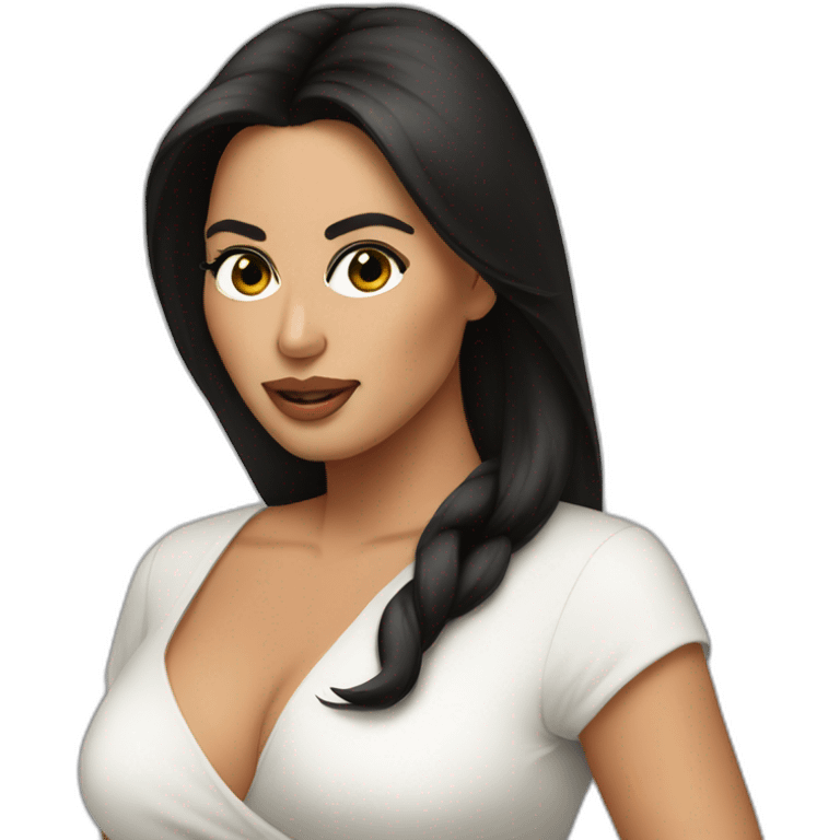 Kim Kardashain face emoji