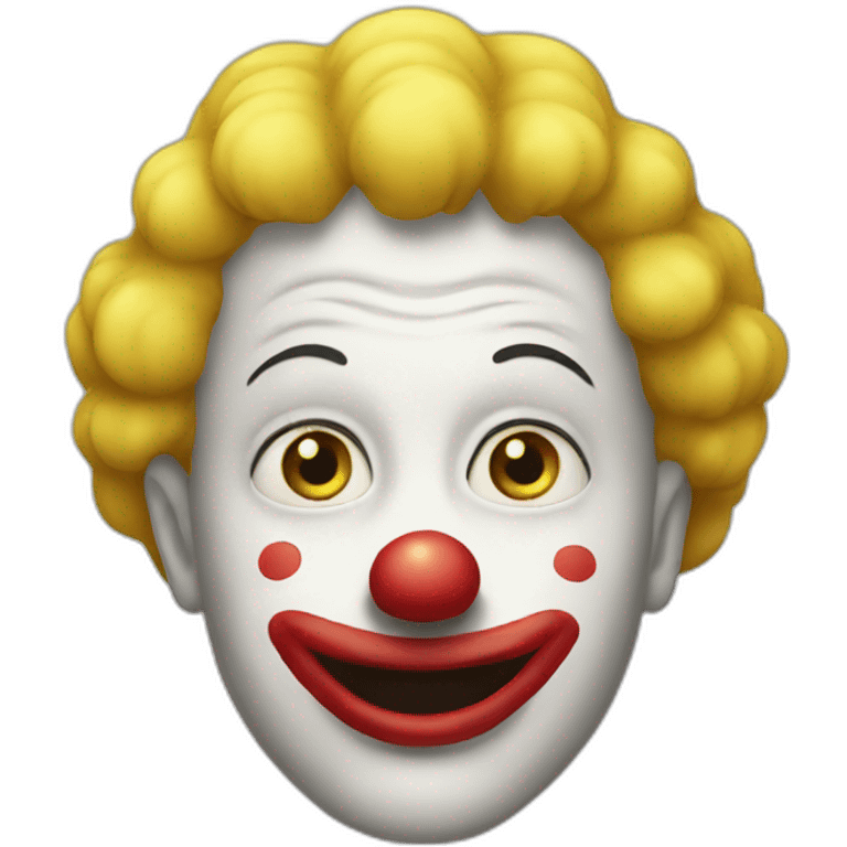 yellow clown emoji