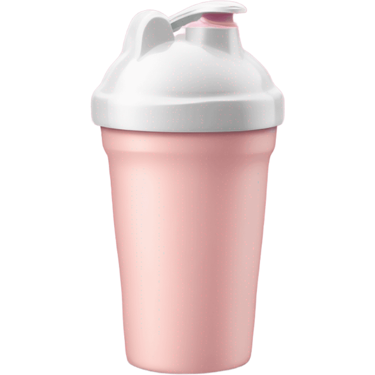 Light Pink protein shaker cup emoji