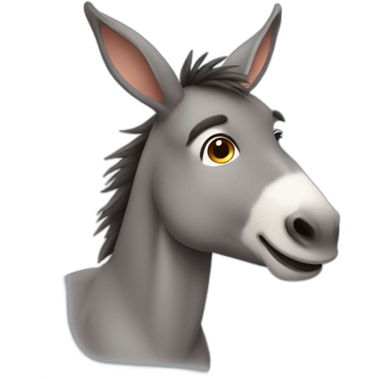 Cute Donkey emoji