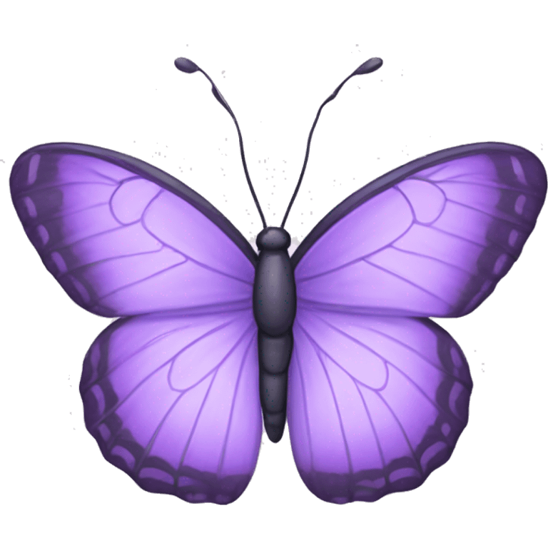 Lilac butterfly emoji