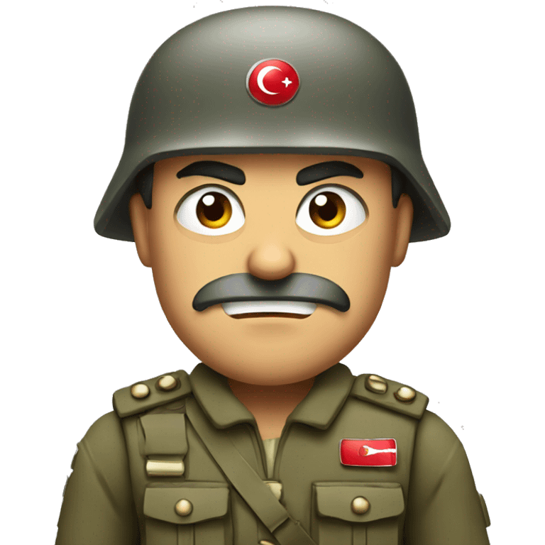 angry Turkish soldier emoji