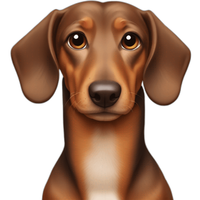 side view of daschund emoji