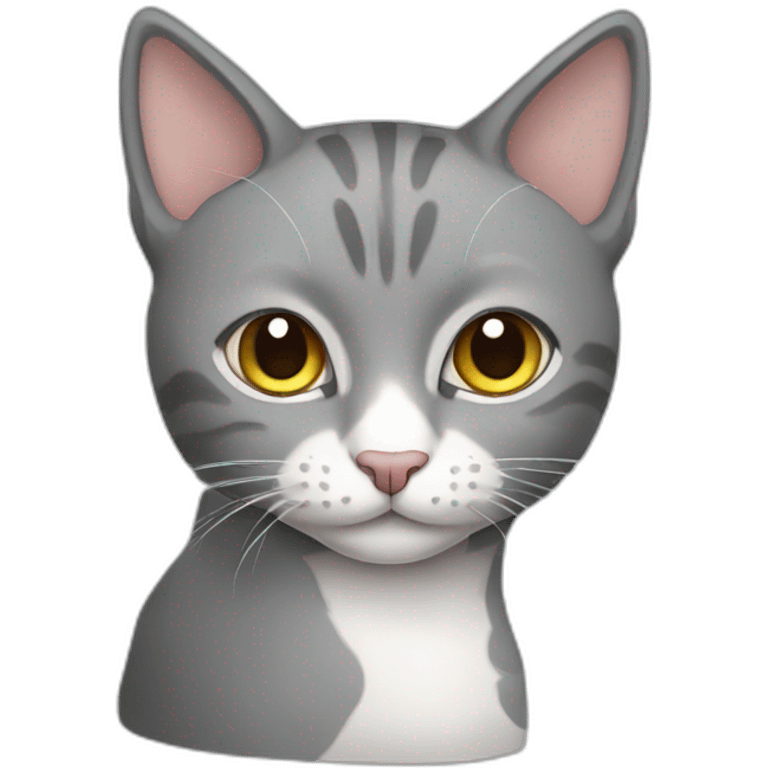 Gray cat emoji