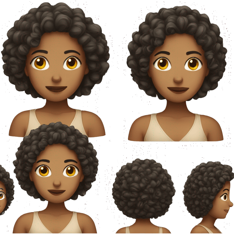 Spanish woman with curly hair  emoji