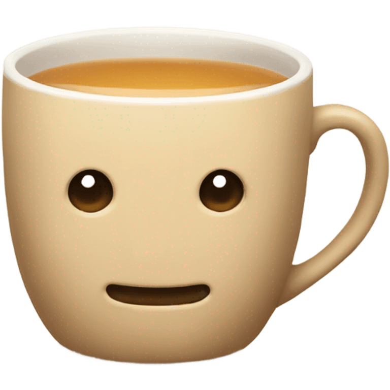 Beige tea emoji