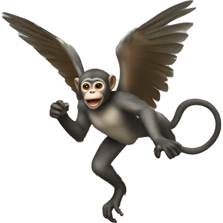 Flying monkey emoji