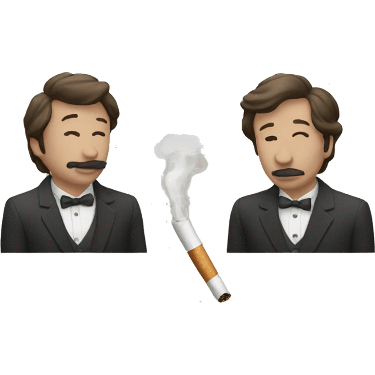 3 men smoking emoji