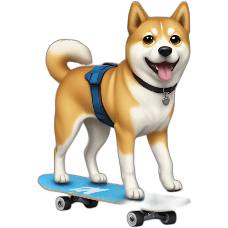 doge skating emoji