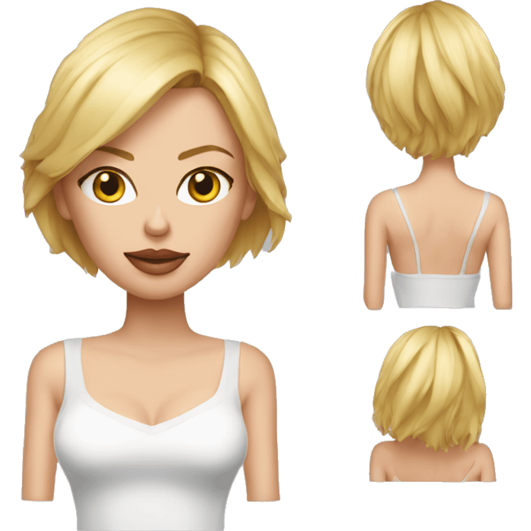 ultra realistic charlize theron wearing shirt emoji