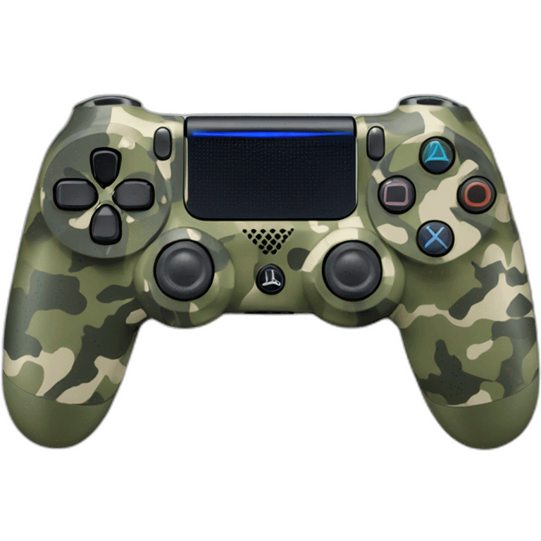 Homme avec manette ps4 camouflage emoji