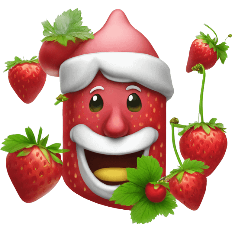 strawberry cherry elf bar vape emoji