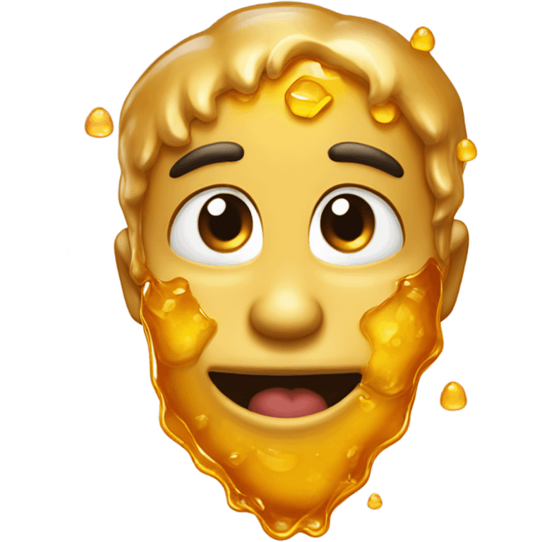 Emoji with honey and mouth ￼ emoji