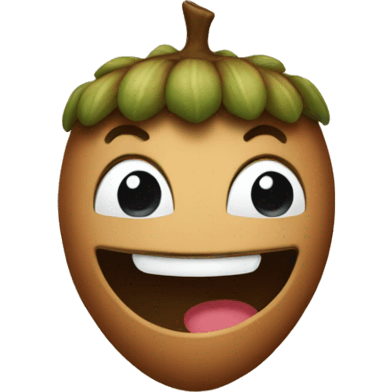 Acorn smile  emoji